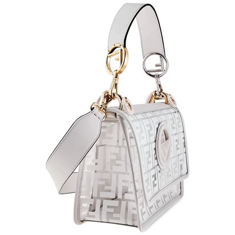 fendi kan i bag white|Fendi zip pocket shoulder bags.